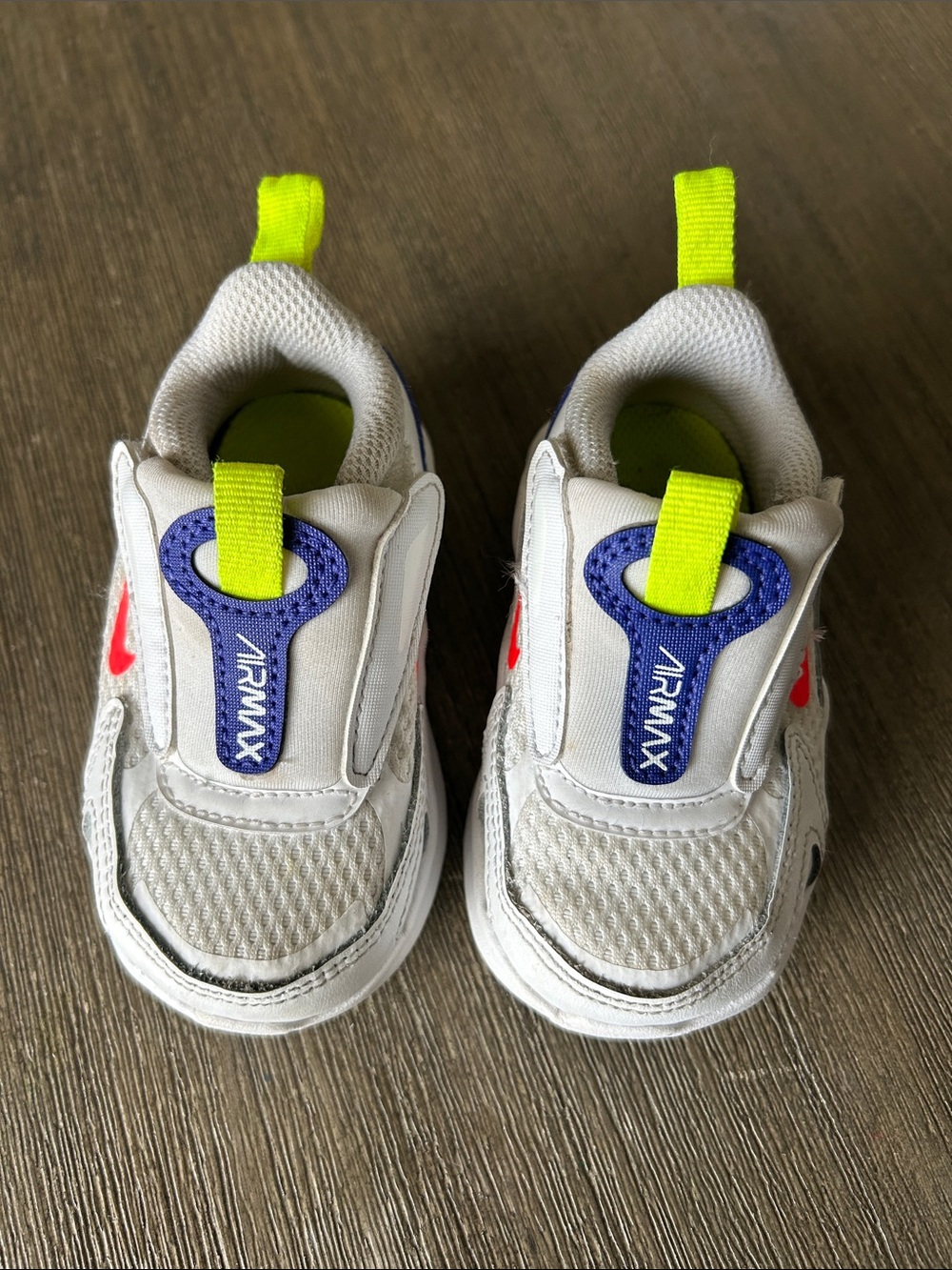Ds 2021 Nike Air Max Bolt (Tde) White Indigo Burst TdToddler SZ. 3.5, Like New